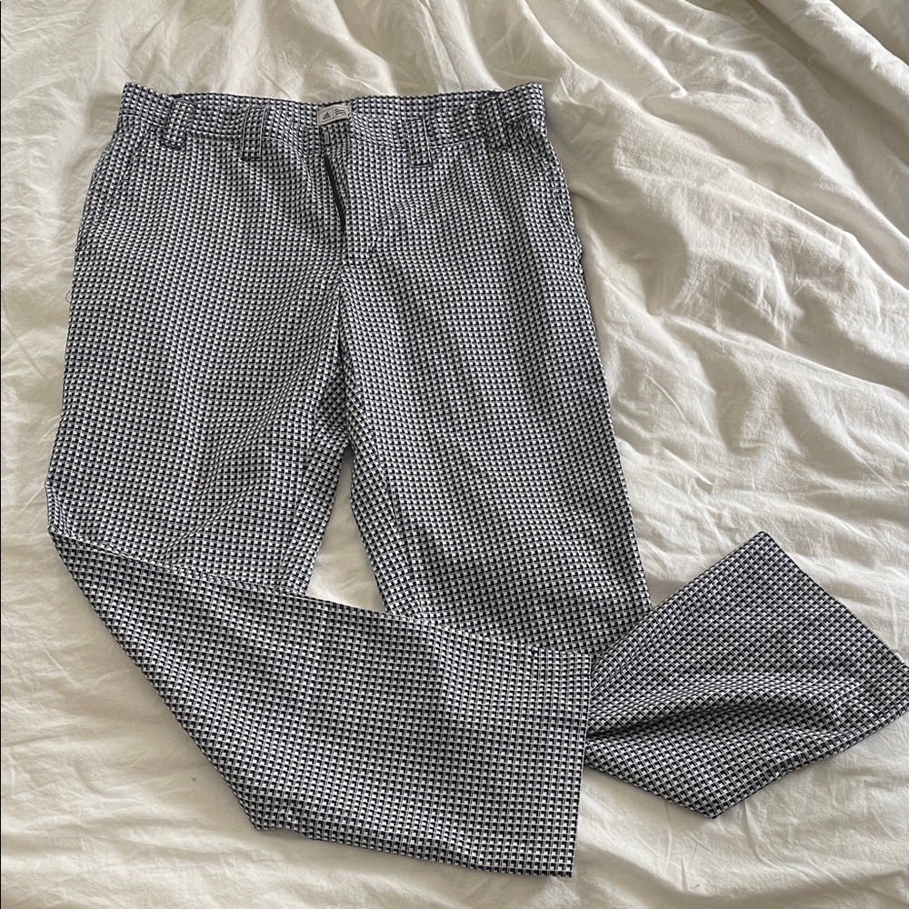 Men's Adidas Black and White Checkered Golf Pants